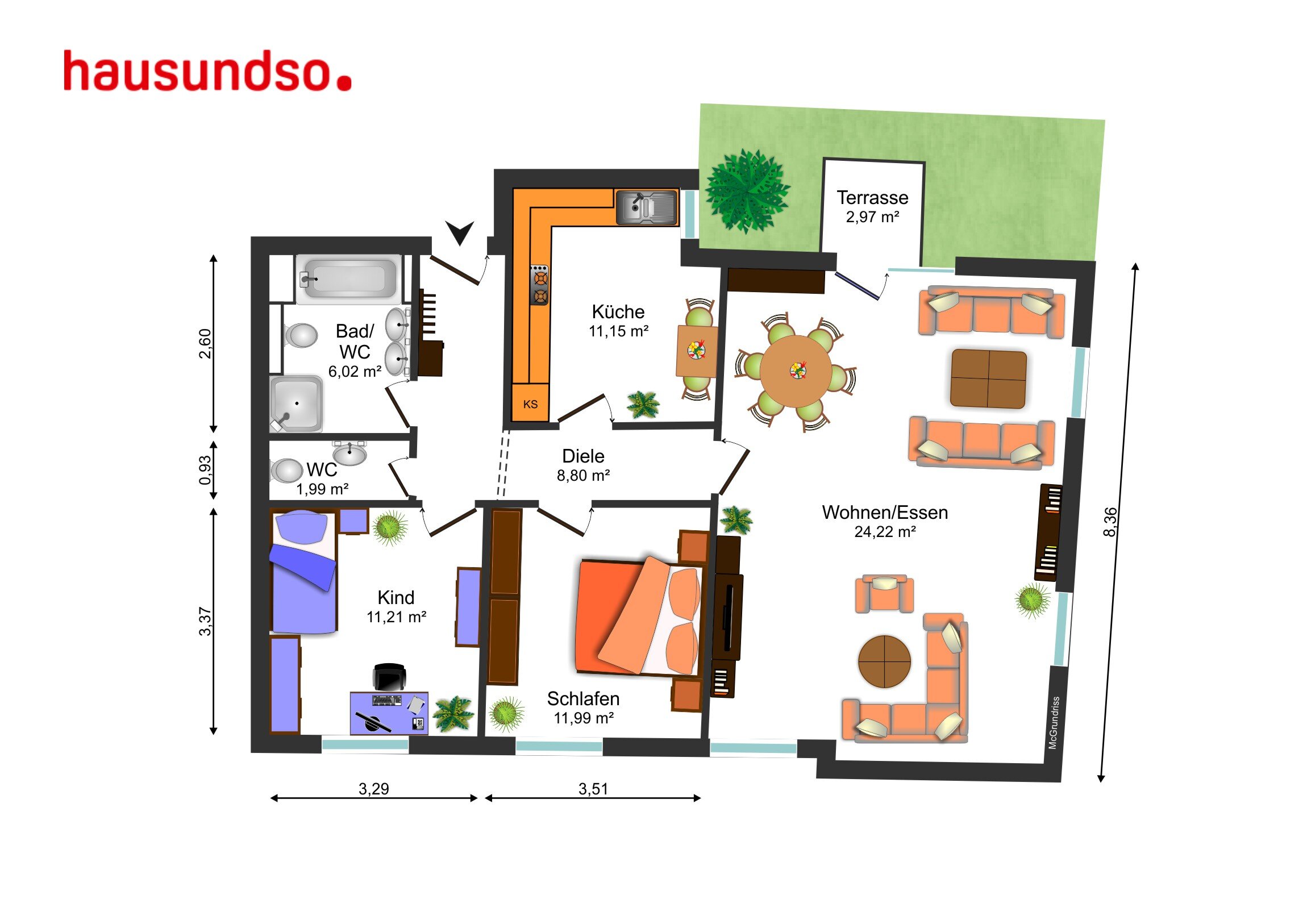 Wohnung zum Kauf 289.000 € 3 Zimmer 92,9 m²<br/>Wohnfläche EG<br/>Geschoss ab sofort<br/>Verfügbarkeit Kernstadt - Mitte Lahr/Schwarzwald 77933