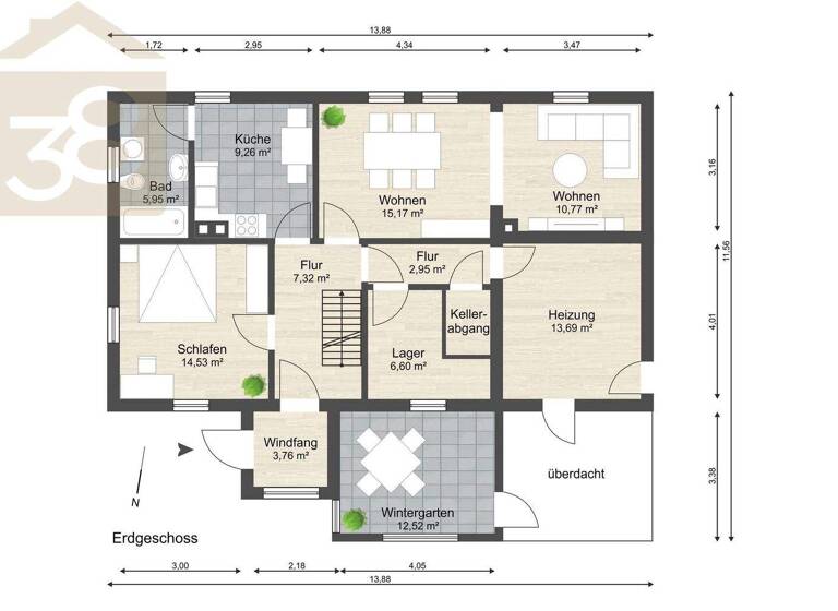 Einfamilienhaus zum Kauf 199.000 € 8 Zimmer 180 m² 875 m² Grundstück Lehndorf Braunschweig 38116