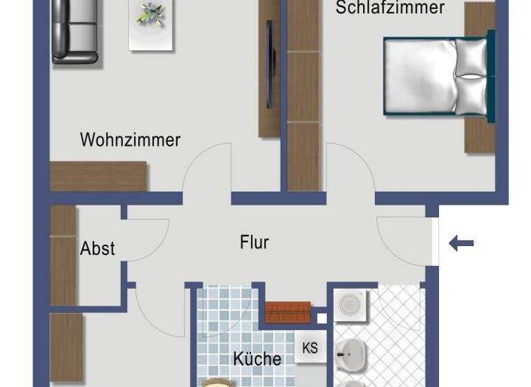 Wohnung zum Kauf provisionsfrei 287.000 € 3 Zimmer 75,9 m² EG Landauer Straße 14 Nied Frankfurt am Main 65934