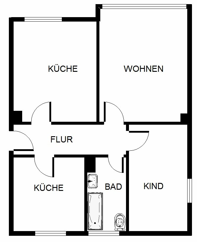 Wohnung zur Miete 439 € 3,5 Zimmer 60,1 m²<br/>Wohnfläche 1.<br/>Geschoss Wallheckenweg 19 Hassel Gelsenkirchen 45896