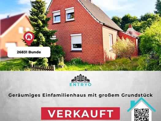 Einfamilienhaus zum Kauf 146.000 € 6 Zimmer 105 m² 793 m² Grundstück Bunde 26831