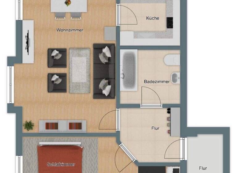 Wohnung zum Kauf 265.000 € 2 Zimmer 50,4 m² 2. Geschoss Innenstadt Augsburg / Jakobervorstadt 86152