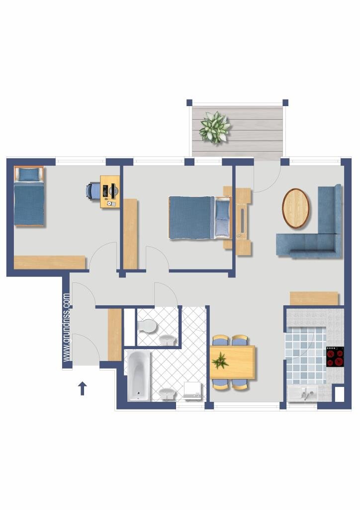 Wohnung zum Kauf provisionsfrei 289.000 € 3 Zimmer 74,3 m²<br/>Wohnfläche 5.<br/>Geschoss Esslinger Straße 5/2 Echterdingen Leinfelden-Echterdin 70771