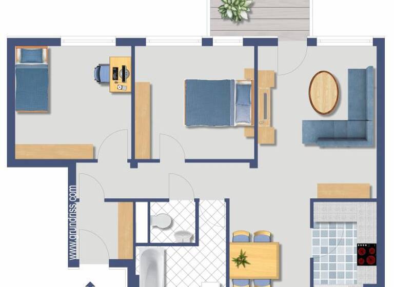 Wohnung zum Kauf provisionsfrei 289.000 € 3 Zimmer 74,3 m²<br/>Wohnfläche 5.<br/>Geschoss Esslinger Straße 5/2 Echterdingen Leinfelden-Echterdin 70771