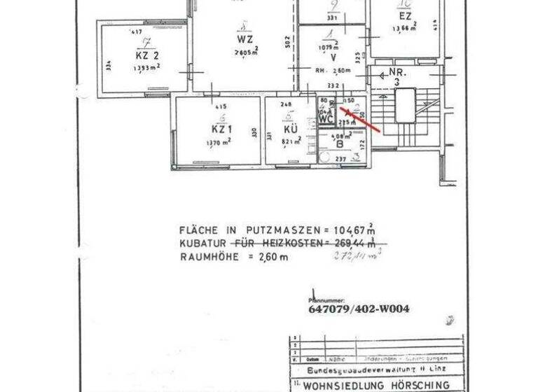 Wohnung zur Miete 921 € 5,5 Zimmer 1. Geschoss frei ab 01.03.2026 Hörsching 4063