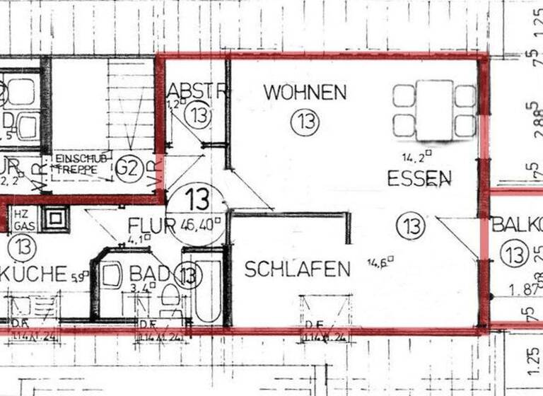 Wohnung zum Kauf provisionsfrei 169.000 € 1,5 Zimmer 46,4 m² 3. Geschoss Plochingen 73207