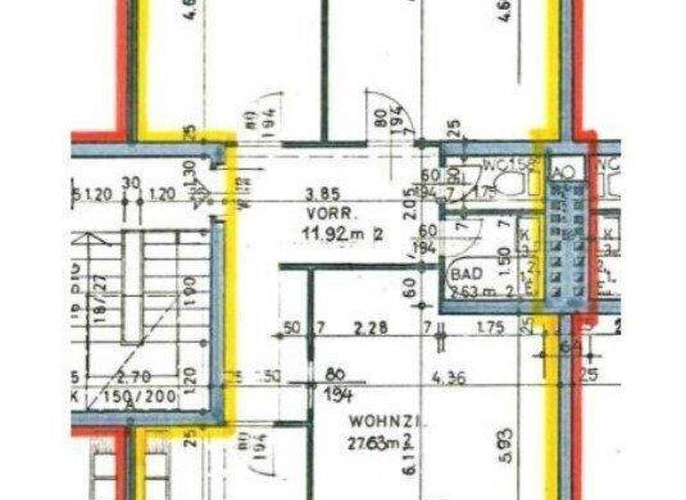Wohnung zum Kauf 295.000 € 3 Zimmer 89,8 m² 3. Geschoss Antonsgasse Baden 2500