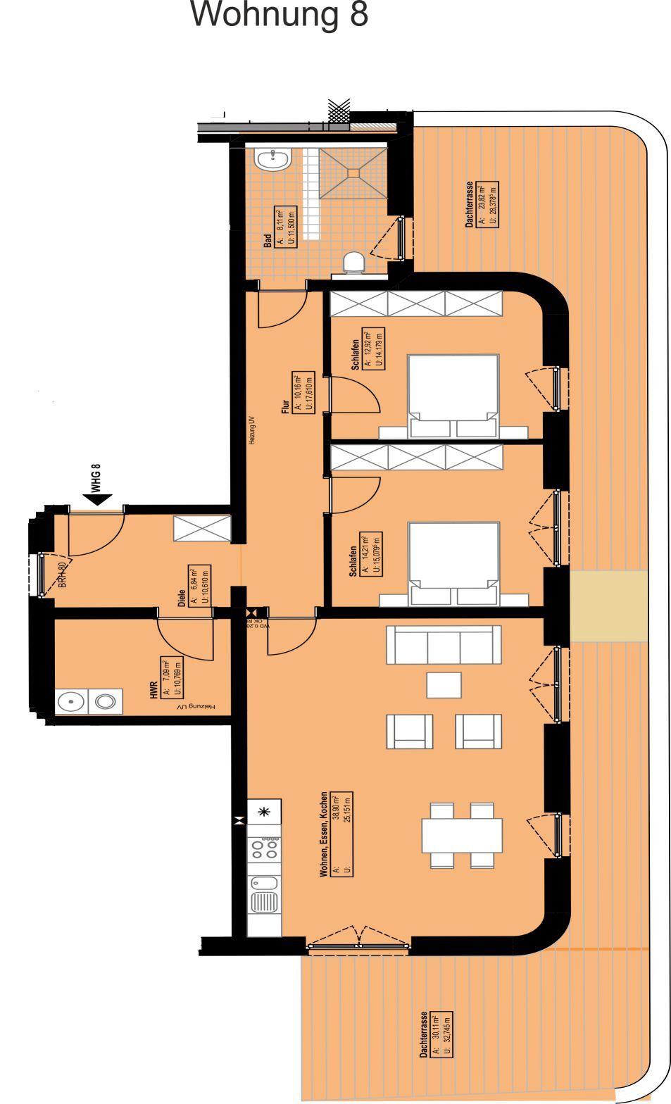 Wohnung zur Miete 1.344 € 3 Zimmer 112 m²<br/>Wohnfläche 01.01.2025<br/>Verfügbarkeit Greven Greven 48268