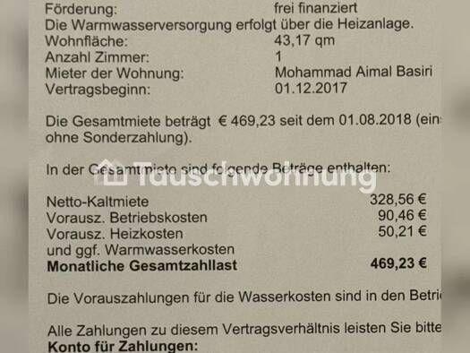 Wohnung zur Miete Tauschwohnung 328 € 1 Zimmer 43 m² 1. Geschoss Altona-Nord Altona 22769