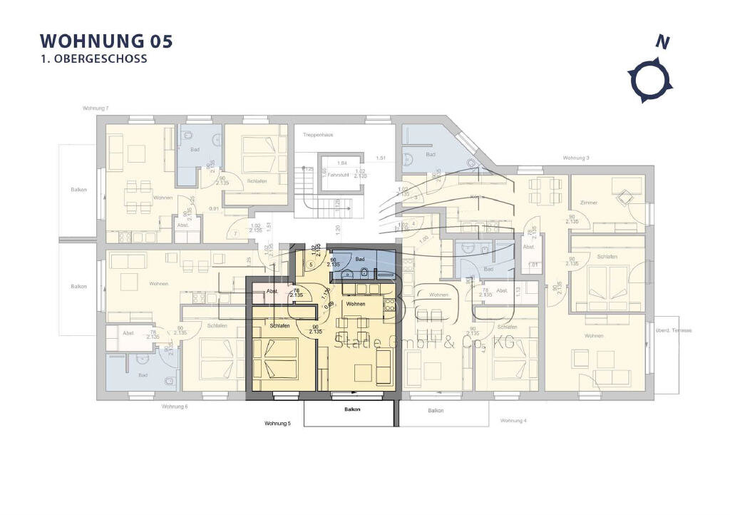 Wohnung zum Kauf 245.900 € 2 Zimmer 47,1 m²<br/>Wohnfläche 1.<br/>Geschoss Übriges Stade Stade 21680