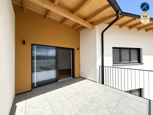 Terrassenwohnung zur Miete - Erstbezug 1.000 € 3 Zimmer 82,1 m² 1. Geschoss Langenloiser Straße 15 Lengenfeld 3552