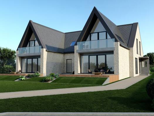 Doppelhaushälfte zum Kauf - Erstbezug 1.499.000 € 4 Zimmer 145 m² 1.744 m² Grundstück Gartenweg 35 Sierksdorf 23730