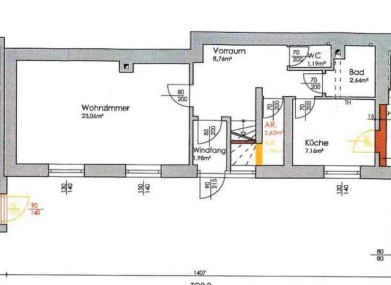 Reihenmittelhaus zum Kauf 290.000 € 5 Zimmer 95,5 m² 220 m² Grundstück Bad Vöslau 2540