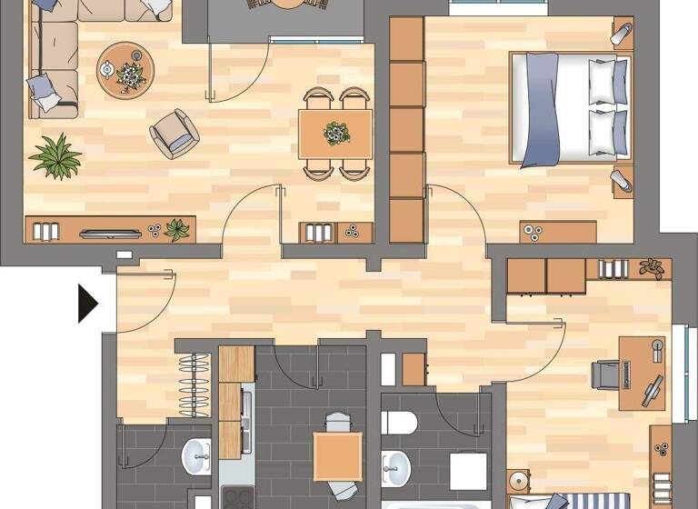 Wohnung zur Miete 479 € 3 Zimmer 70 m² 4. Geschoss Bremer Straße 174 Innenstadt Wilhelmshaven 26382