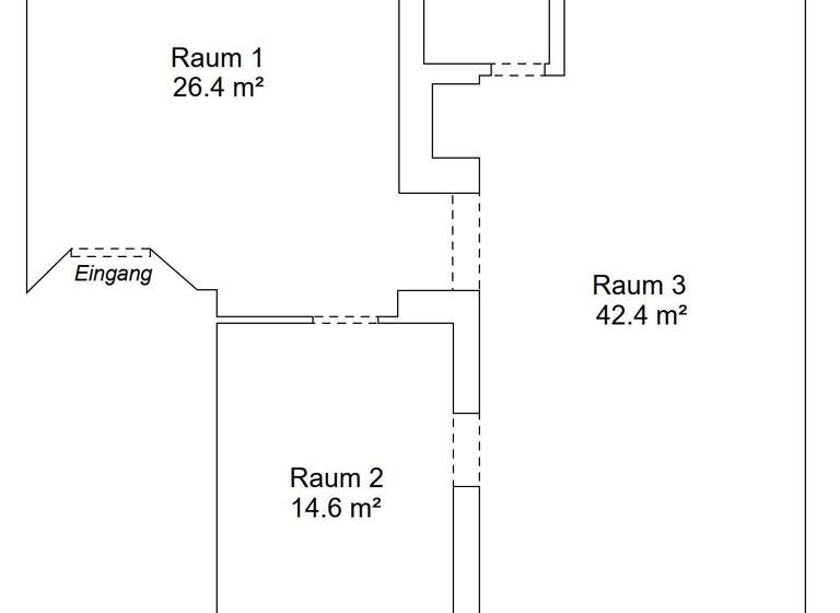 Büro zur Miete 420 € 2 Zimmer 43 m² Bürofläche Rüppurrer Straße Südstadt Karlsruhe 76137