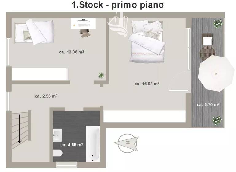 Studio zum Kauf 425.000 € 3 Zimmer 110 m² 1. Geschoss Partschins 39020