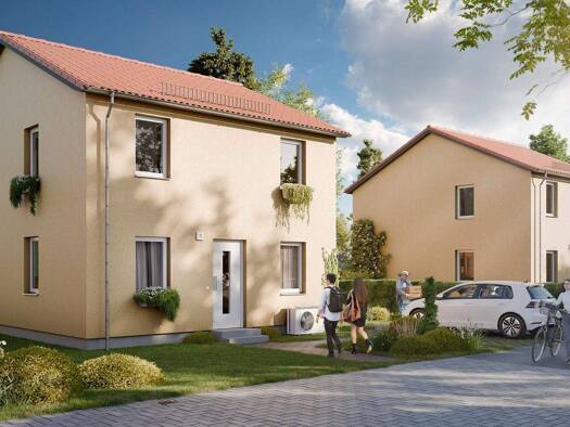 Einfamilienhaus zum Kauf - Neubau provisionsfrei 469.800 € 5 Zimmer 113,7 m² 500 m² Grundstück frei ab 01.12.2026 An den Krautwiesen 13 Machern 04827