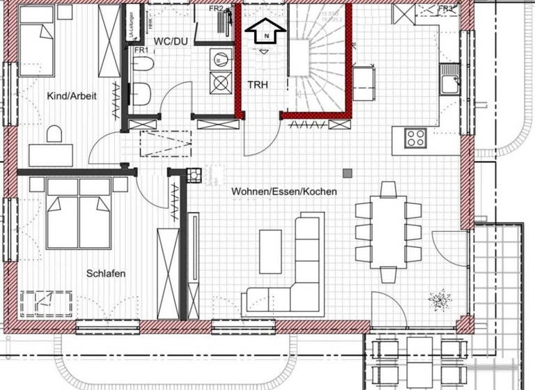 Wohnung zur Miete 1.250 € 3 Zimmer 102 m²<br/>Wohnfläche 1.<br/>Geschoss Oberauerbach Mindelheim 87719