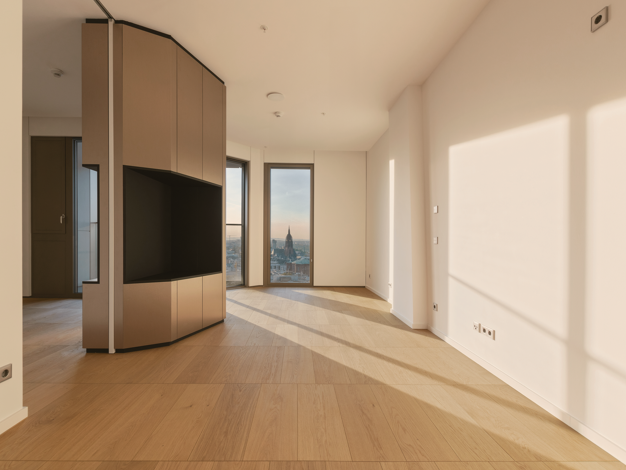 Wohnung zur Miete - Erstbezug 1.790 € 2 Zimmer 51 m² 14. Geschoss Innenstadt Frankfurt am Main 60315