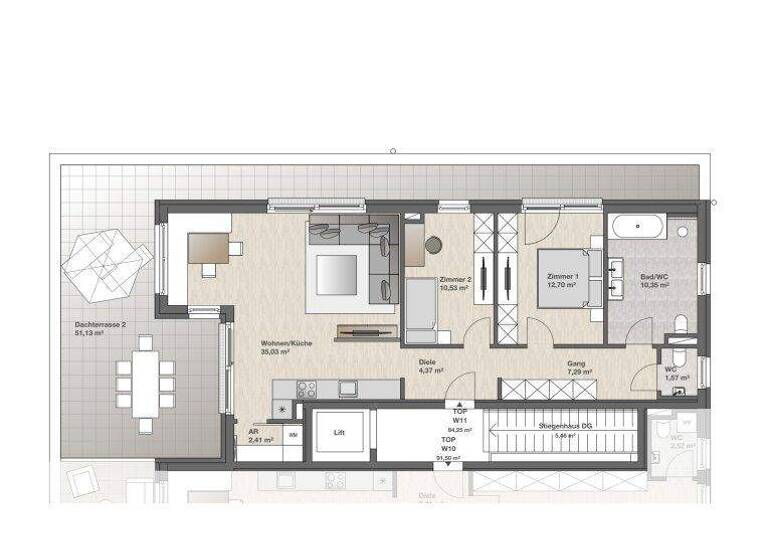 Wohnung zum Kauf 725.000 € 3 Zimmer 84,3 m² Kufstein 6330