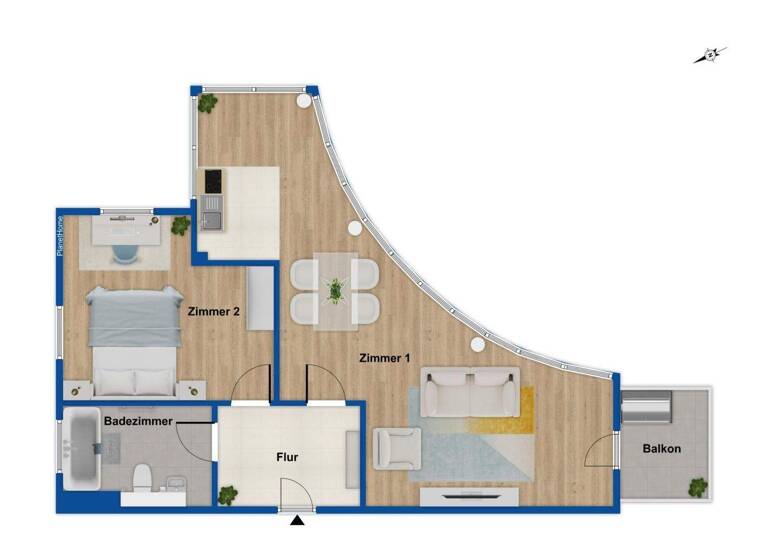Wohnung zum Kauf provisionsfrei 239.000 € 2 Zimmer 66,9 m² 1. Geschoss Woltersdorf 15569