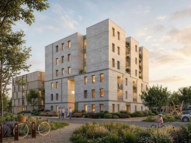 Wohnung zum Kauf - Erstbezug provisionsfrei 264.956 € 2 Zimmer 54,6 m² 1. Geschoss Innenstadt Bielefeld 33607