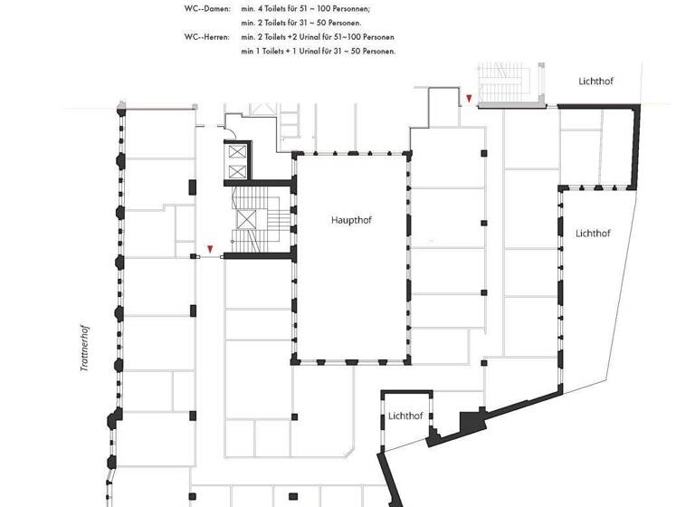Bürokomplex zur Miete 22 € 28 Zimmer 830 m² Bürofläche Trattnerhof 2 Wien 1010