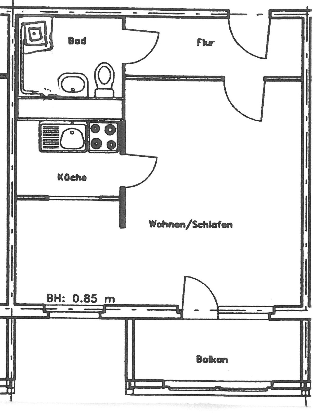 Wohnung zur Miete 226 € 1 Zimmer 34,7 m²<br/>Wohnfläche 5.<br/>Geschoss ab sofort<br/>Verfügbarkeit E.-M.-Arndt-Str. 41 Neustrelitz Neustrelitz 17235