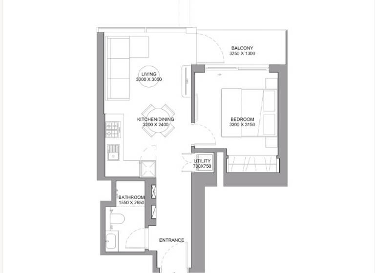 Wohnung zum Kauf provisionsfrei 254.647 € 2 Zimmer 50,6 m² Dubai 25314