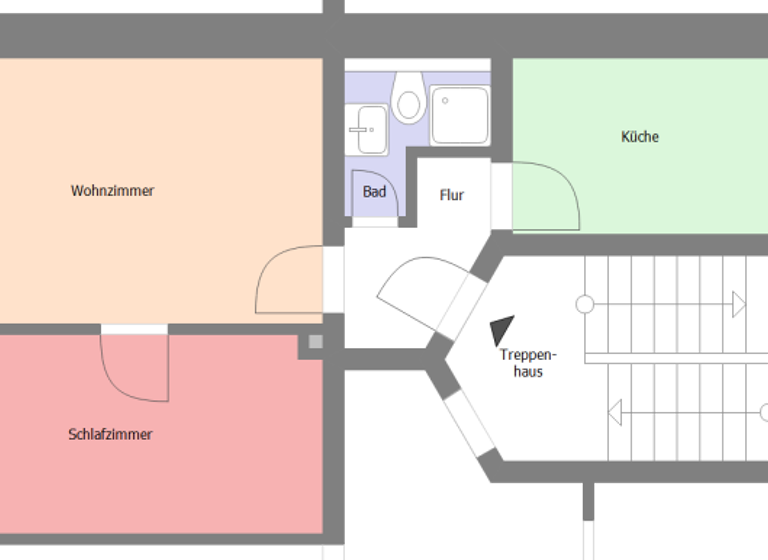 Wohnung zur Miete 245 € 2 Zimmer 45,6 m² EG frei ab 01.05.2026 Zittau 02763