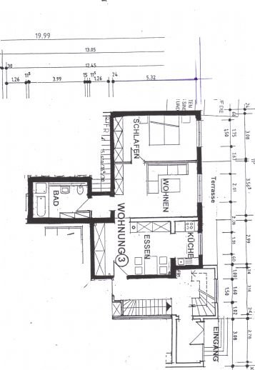 Terrassenwohnung zur Miete 600 € 3 Zimmer 80 m²<br/>Wohnfläche EG<br/>Geschoss Steinfischbach Waldems 65529