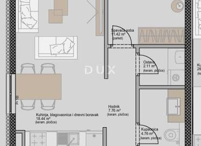 Wohnung zum Kauf 265.900 € 2 Zimmer 49 m² 3. Geschoss Luka