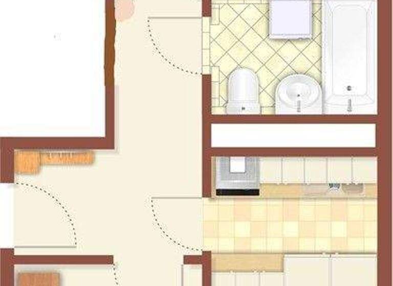 Wohnung zur Miete 277 € 2 Zimmer 46,1 m² EG frei ab sofort P.-Neruda-Ring 3 Neustrelitz 17235