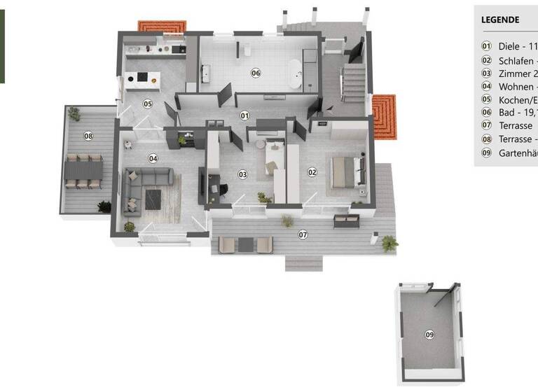 Wohnung zum Kauf 395.000 € 3 Zimmer 120 m² EG Hacklberg Passau 94034