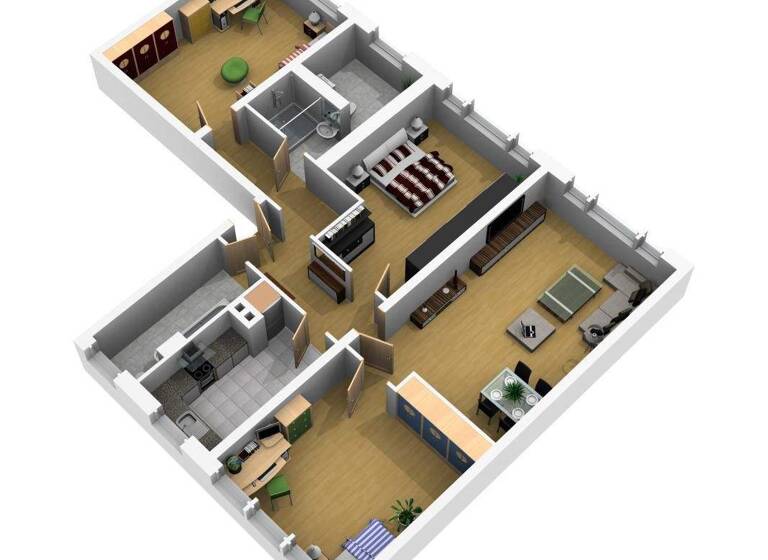 Wohnung zur Miete 659 € 4 Zimmer 87 m² 3. Geschoss Tschaikowskistraße 101 Freiberg 09599