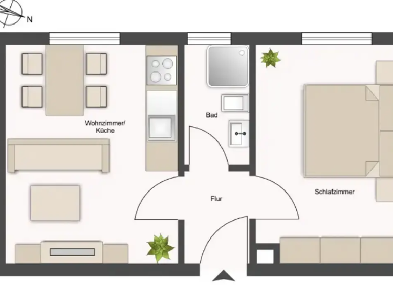 Wohnung zum Kauf 100.000 € 2 Zimmer 29 m² 1. Geschoss Lockwitz Dresden 01259