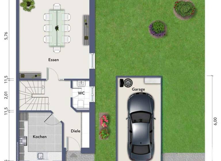 Doppelhaushälfte zum Kauf 595.000 € 5 Zimmer 153,6 m² 167 m² Grundstück Eppendorf Bochum 44869