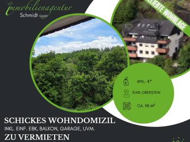 Wohnung zur Miete 490 € 4 Zimmer 98 m² 2. Geschoss Idar-Oberstein 55743