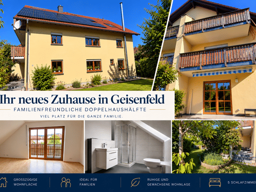 Doppelhaushälfte zum Kauf 550.000 € 6,5 Zimmer 185 m² 434 m² Grundstück frei ab sofort Schloßäckerstraße 7 Zell Geisenfeld 85290