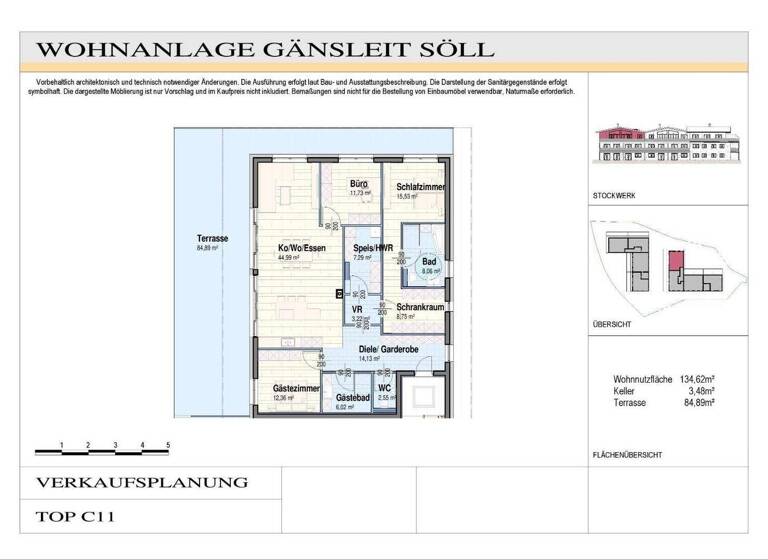 Penthouse zum Kauf - Erstbezug 1.099.000 € 4,5 Zimmer 134,6 m² 2. Geschoss Söll 6306