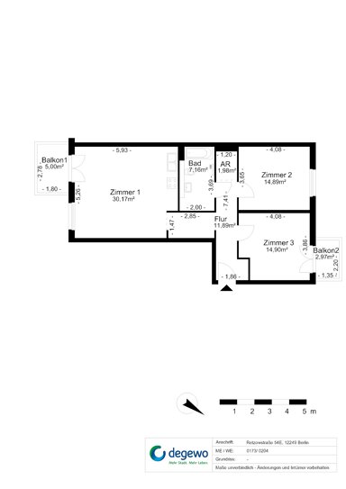 Wohnung zur Miete 1.468,44 € 3 Zimmer 84,5 m² 2. Geschoss Retzowstraße 54E Lankwitz Berlin 12249