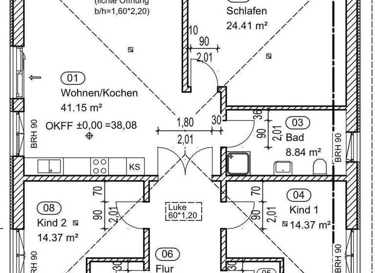 Einfamilienhaus zur Miete - Erstbezug 2.225 € 4 Zimmer 131 m² 820 m² Grundstück Nächst Neuendorf Zossen 15806