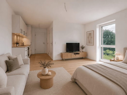 Wohnung zur Miete - Erstbezug 700 € 1 Zimmer 36,2 m² 1. Geschoss frei ab sofort Alter Kamp 12 Osternburg Oldenburg 26129