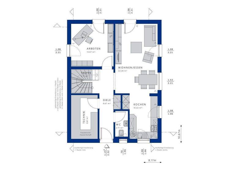 Einfamilienhaus zum Kauf 474.697 € 5 Zimmer 142 m² 600 m² Grundstück Gaberndorf Isseroda 99428