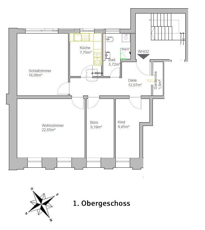 Wohnung zur Miete 940 € 4 Zimmer 87,7 m²<br/>Wohnfläche 1.<br/>Geschoss ab sofort<br/>Verfügbarkeit Kipfenberg Kipfenberg 85110