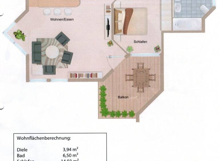 Wohnung zur Miete 960 € 2,5 Zimmer 69 m² Geschoss 1/3 frei ab sofort Adlerstraße 13 Herrenberg 71083