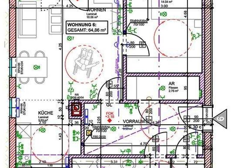 Wohnung zur Miete 794 € 64,9 m² Gmünder Straße 3/6 Hoheneich 3945