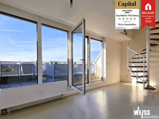 Wohnung zum Kauf 164.669 € 2 Zimmer 47,7 m² 4. Geschoss Grombühlstraße 51 c Grombühl Würzburg 97080