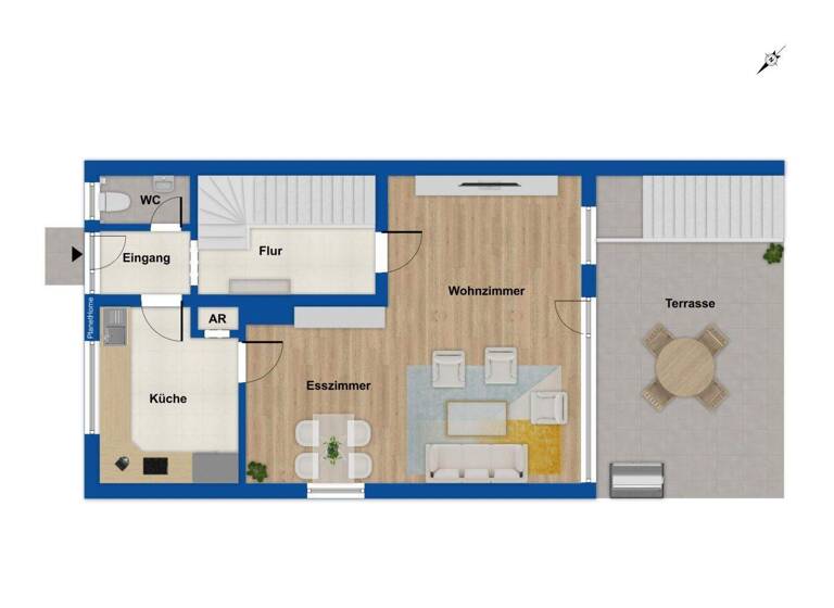 Reihenendhaus zum Kauf 470.000 € 5 Zimmer 121,1 m² 379 m² Grundstück Immigrath Langenfeld 40764