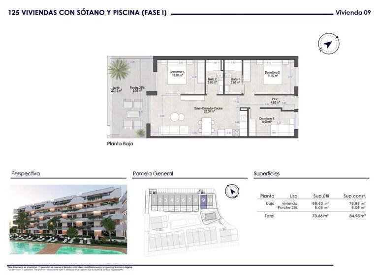 Wohnung zum Kauf provisionsfrei 240.000 € 4 Zimmer 79 m² Calle de la Isla Perdiguera, 14 San Javier 30720